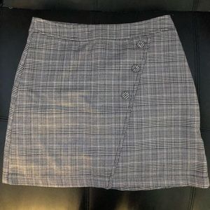 veryJ Plaid Skirt, Gray, Small